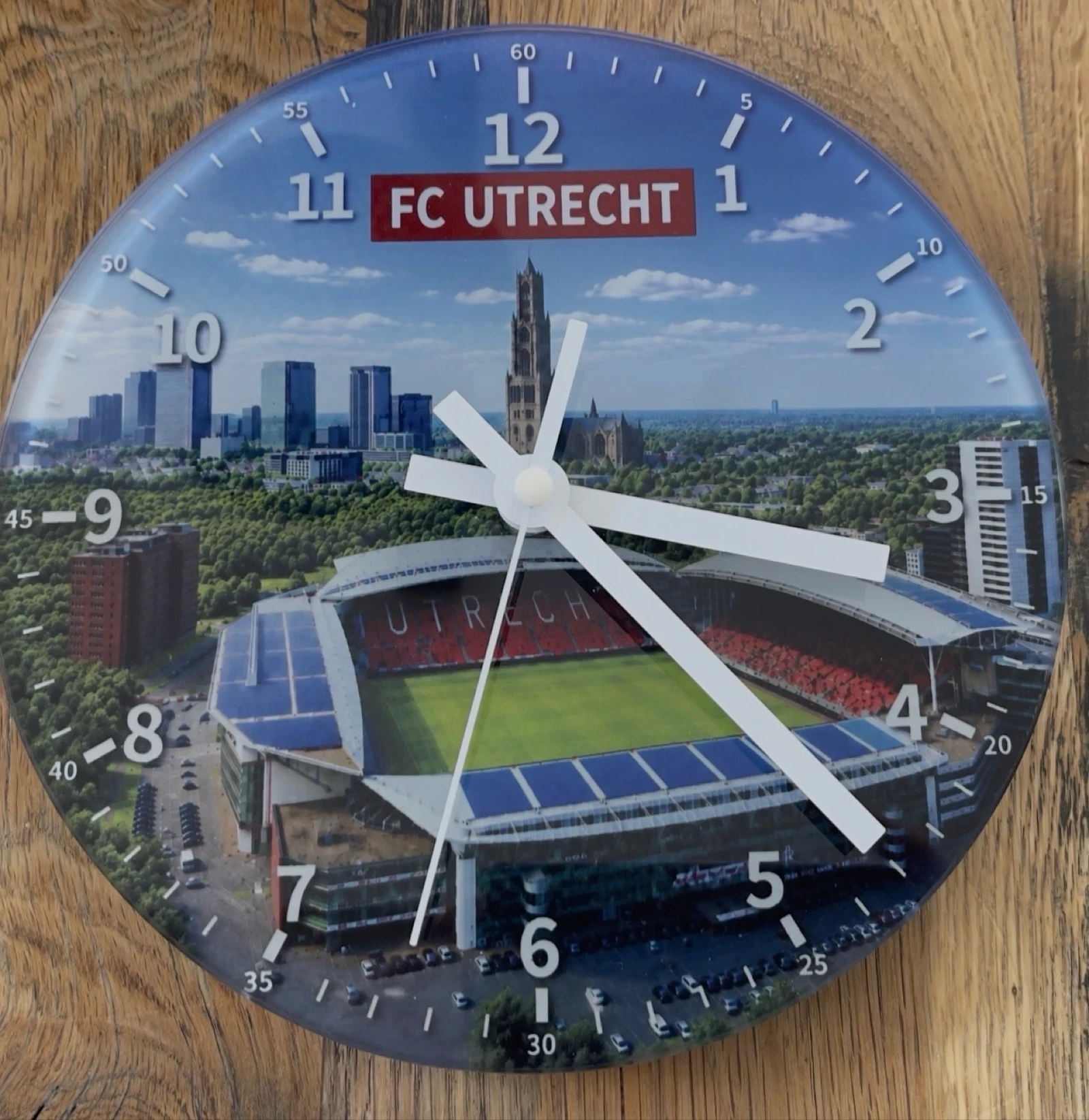 Reloj de pared de vidrio FC Utrecht Nuevo 20 cm – photo 2